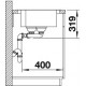 Zlewozmywak stalowy BLANCO MEDIAN 9-IF, 86x50 P