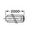 Rura przedłużająca koncentryczna ∅ 60/100 mm. 2.0 m. PP VAILLANT 303905