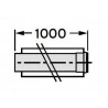 Rura przedłużająca koncentryczna ∅ 60/100 mm. 1.0 m. PP VAILLANT 303903