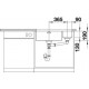 Zlewozmywak stalowy BLANCO ANDANO 500/180-U , 75x44 (bez korka aut.) P