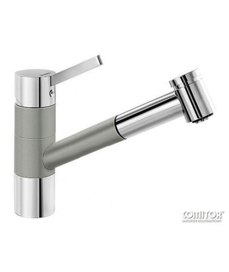 Bateria zlewozmywakowa perłowoszary/chrom BLANCO TIVO-S