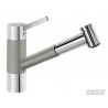 Bateria zlewozmywakowa perłowoszary/chrom BLANCO TIVO-S