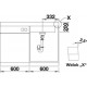 Zlewozmywak perłowoszary BLANCO MODEX-M 60. 120x60