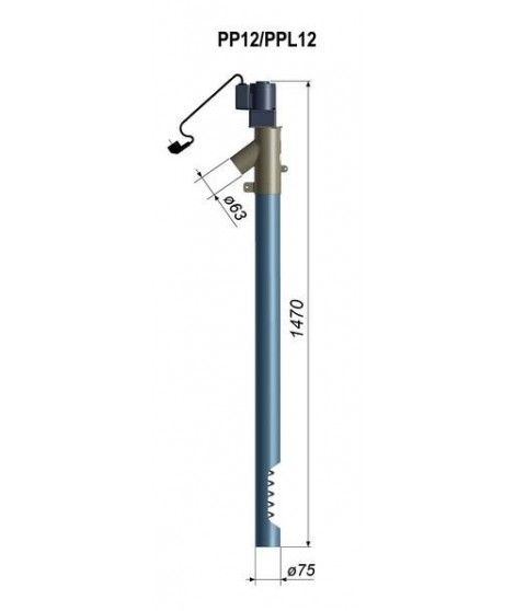 Podajnik peletu dł. 150 cm BIAWAR