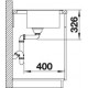 Zlewozmywak antracyt BLANCO ZENAR 5 S-F .90x50 + deska szklana