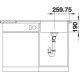 Zlewozmywak antracyt BLANCO ZENAR 5 S-F .90x50 + deska szklana
