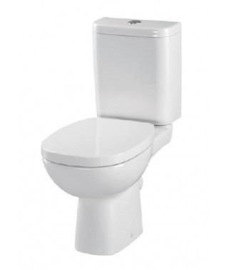 WC kompakt CERSANIT FACILE 3/6L poziomy + deska antybakteryjna K30-017