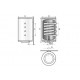 Elektryczny podgrzewacz emaliowany ELEKTROMET VENUS PLUS 120 polistyren. wyjście z prawej 013-12-211/P