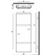 Grzejnik łazienkowy GORGIEL FORTIS V 1460/592 337W (LED biały +VIP kolor osłony z kamienia ciemny)
