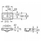 Umywalka ROCA MERIDIAN-N Compacto 45x25 z otworem na baterię po prawej stronie A327248000