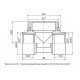Trójnik do belki rozdzielacza PN10 PERFEXIM 1/2"x1"x1/2"