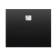 Brodzik prostokątny RIHO Basel 100x80x4.5 cm 404 czarny mat