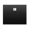 Brodzik kwadratowy RIHO Basel 100x100x4.5 cm 430 czarny mat