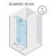 Drzwi prysznicowe 160 RIHO Scandic M104 prawe. szkło przezroczyste