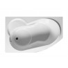 Wanna asymetryczna RIHO Nora 160x100 cm akrylowa. prawa