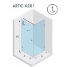 Kabina kwadratowa 90x90 RIHO ARTIC A201 lewa, szkło przezroczyste