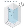 Kabina prostokątna 120x90 RIHO Scandic M204 prawe. szkło przezroczyste