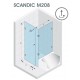 Kabina kwadratowa 90x90 RIHO Scandic M208 prawe. szkło przezroczyste