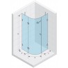 Kabina półokrągła 90x90 RIHO Scandic S308 szkło przezroczyste