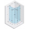 Kabina półokrągła 90x90 RIHO Scandic S309 szkło przezroczyste