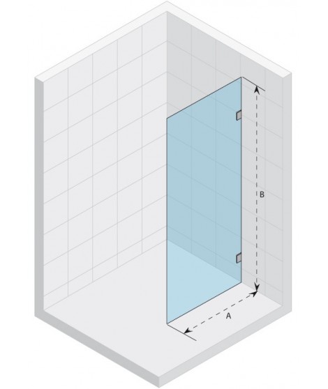 Ścianka prysznicowa 160 RIHO Scandic S400 szkło przezroczyste