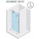 Drzwi prysznicowe 70 RIHO Scandic M101 lewe. szkło przezroczyste