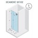 Drzwi prysznicowe 100 RIHO Scandic M102 prawe. szkło przezroczyste