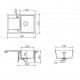 Zlewozmywak stone SCHOCK MONO D-100 S .74x51