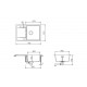 Zlewozmywak magnolia SCHOCK MONO D-100 .76x51
