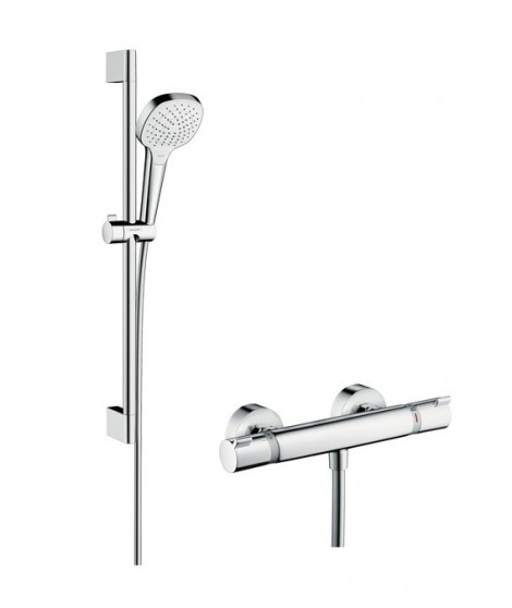 Komplet prysznicowy HANSGROHE Croma Select E Vario/Ecostat Combi 0,65m biały/chrom