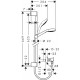 Komplet prysznicowy HANSGROHE Croma Select E Vario/Ecostat Combi 0,65m biały/chrom