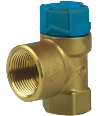 MSW Zawór bezpieczeństwa do zasobników ciepłej wody użytkowej 6 bar, Rp½" x Rp¾" AFRISO 42421