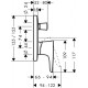 Bateria wannowa HANSGROHE PuraVida jednouchwytowa podtynkowa chrom