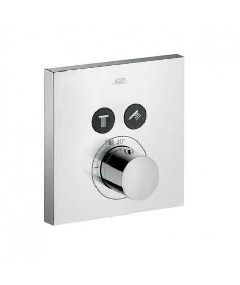 Bateria termostatyczna AXOR SHOWERSELECT Square do 2 odbiorników chrom