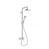 Komplet prysznicowy HANSGROHE Croma Select S 180 2jet z baterią jednouchwytową DN15 biały/chrom
