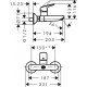 Bateria umywalkowa HANSGROHE Logis jednouchwytowa ścienna DN15 chrom