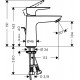 Bateria umywalkowa HANSGROHE Talis E jednouchwytowa 110 DN15 chrom