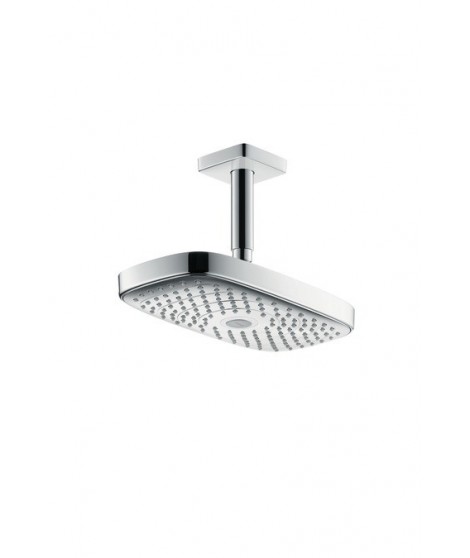 Głowica prysznicowa HANSGROHE Raindance E 300 2jet z przyłączem sufitowym 100 mm DN15 biały/chrom