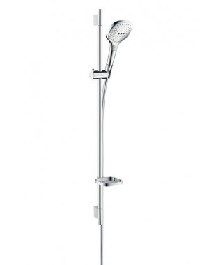 Komplet prysznicowy HANSGROHE Raindance Select E 120 EcoSmart / Unica'S Puro 0,90m DN15 chrom