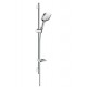Komplet prysznicowy HANSGROHE Raindance Select E 150 3 jet/Unica'S Puro 0,90m biały/chrom