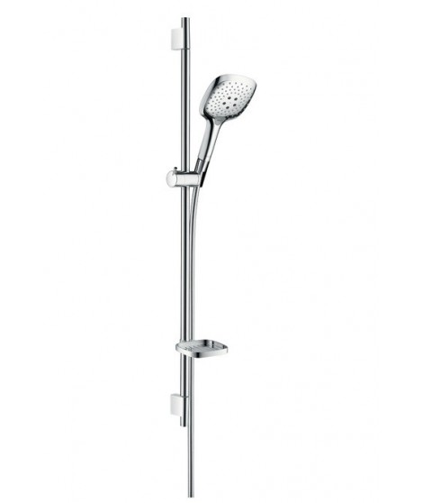 Komplet prysznicowy HANSGROHE Raindance Select E 150 3 jet/Unica'S Puro 0,90m biały/chrom
