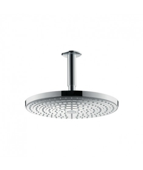 Głowica prysznicowa HANSGROHE Raindance Select S 300 2jet z przyłączem sufitowym 100 mm DN15 biały/chrom