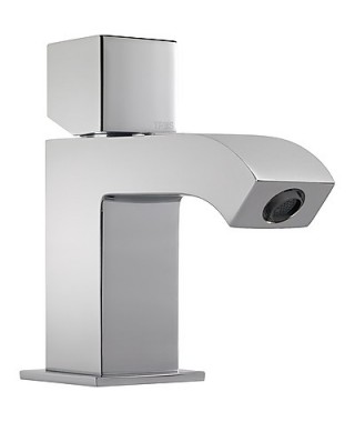 Bateria umywalkowa TRES Cuadro-Tres. z perlatorem bez korka. chrom