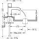 Bateria umywalkowa TRES Cuadro-Tres. z perlatorem. chrom