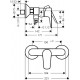 Bateria prysznicowa HANSGROHE Talis E jednouchwytowa DN15 chrom