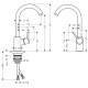 Bateria zlewozmywakowa HANSGROHE Talis S² Variarc jednouchwytowa DN15 stalowy