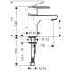 Bateria umywalkowa HANSGROHE Talis E² jednouchwytowa LowFlow 3.5 l/min chrom