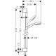 Zestaw prysznicowy HANSGROHE Crometta 100 1jet 0.90m biały/chrom