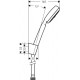 Zestaw prysznicowy HANSGROHE Crometta 100 1jet/Porter's biały/chrom