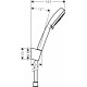 Zestaw prysznicowy HANSGROHE Crometta 100 Vario/Porter's biały/chrom